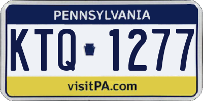 PA license plate KTQ1277