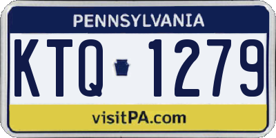 PA license plate KTQ1279