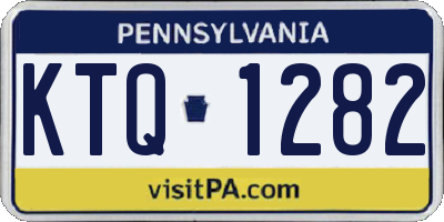 PA license plate KTQ1282