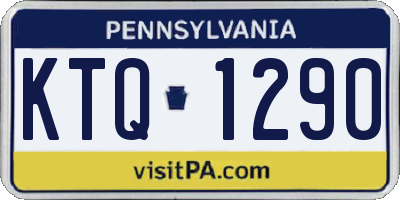 PA license plate KTQ1290