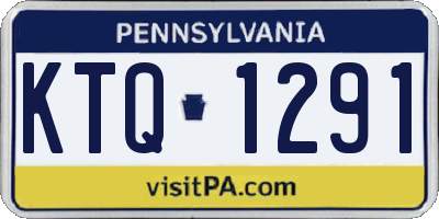 PA license plate KTQ1291