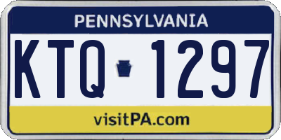 PA license plate KTQ1297