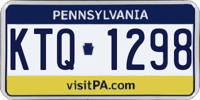 PA license plate KTQ1298