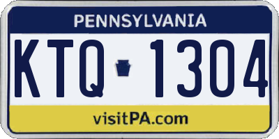 PA license plate KTQ1304