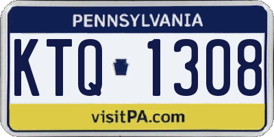 PA license plate KTQ1308