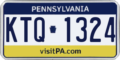 PA license plate KTQ1324