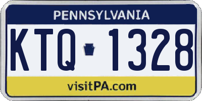 PA license plate KTQ1328