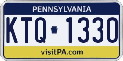 PA license plate KTQ1330