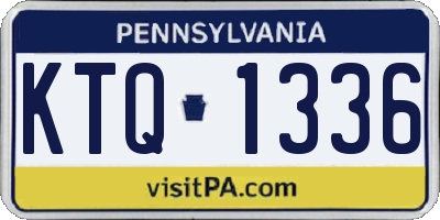 PA license plate KTQ1336