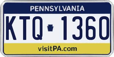 PA license plate KTQ1360