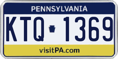 PA license plate KTQ1369
