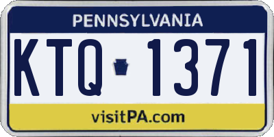 PA license plate KTQ1371