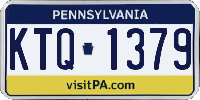 PA license plate KTQ1379