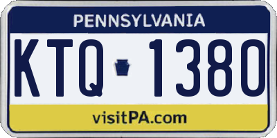 PA license plate KTQ1380