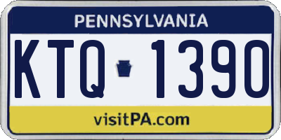 PA license plate KTQ1390