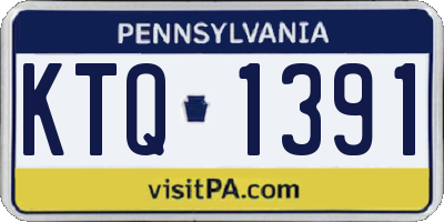 PA license plate KTQ1391