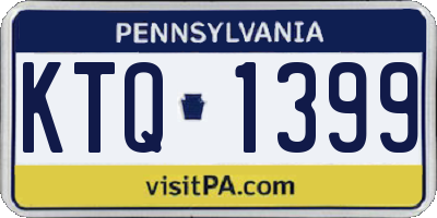 PA license plate KTQ1399