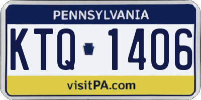 PA license plate KTQ1406