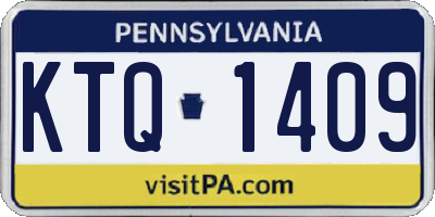 PA license plate KTQ1409