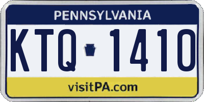 PA license plate KTQ1410