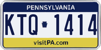PA license plate KTQ1414