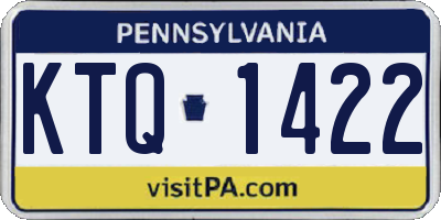 PA license plate KTQ1422