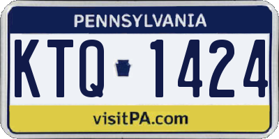 PA license plate KTQ1424
