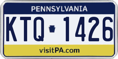 PA license plate KTQ1426