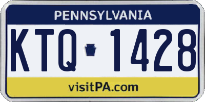 PA license plate KTQ1428