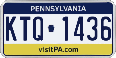 PA license plate KTQ1436