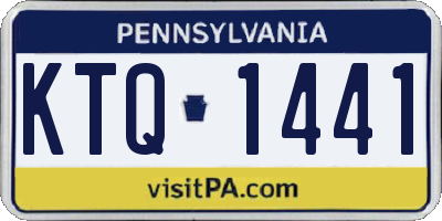 PA license plate KTQ1441