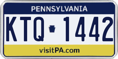 PA license plate KTQ1442