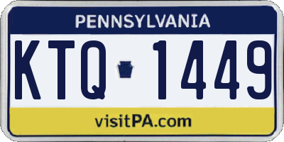 PA license plate KTQ1449