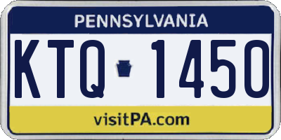 PA license plate KTQ1450