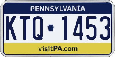 PA license plate KTQ1453