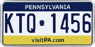 PA license plate KTQ1456