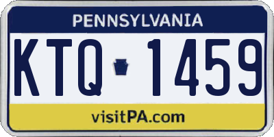 PA license plate KTQ1459