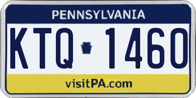 PA license plate KTQ1460