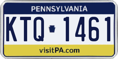 PA license plate KTQ1461