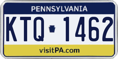 PA license plate KTQ1462