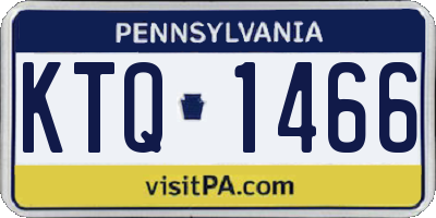 PA license plate KTQ1466