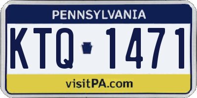 PA license plate KTQ1471