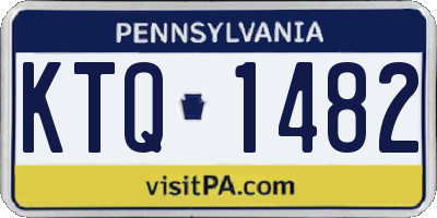 PA license plate KTQ1482
