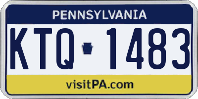 PA license plate KTQ1483