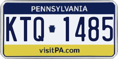 PA license plate KTQ1485