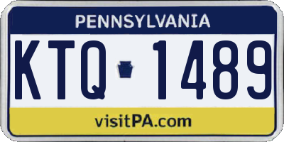 PA license plate KTQ1489