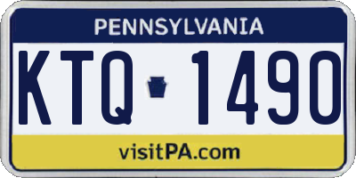 PA license plate KTQ1490