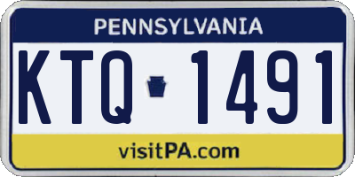 PA license plate KTQ1491
