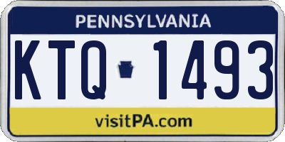 PA license plate KTQ1493
