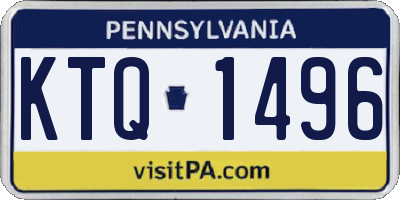 PA license plate KTQ1496
